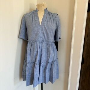 Tuckernuck light denim mini dress